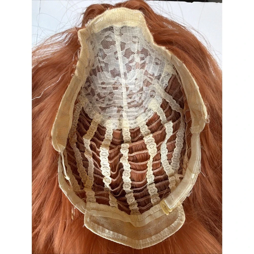 Ginger Orange Lace Front Wig Long Straight Synthetic | Women Party Daily Wear